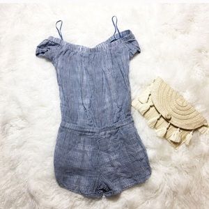 Cloth & Stone Off the Shoulder Romper